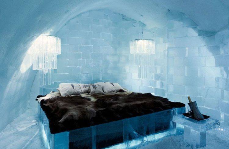 瑞典一神奇的寒冰酒店：由3万吨冰块建成，住一晚要6千还得排队