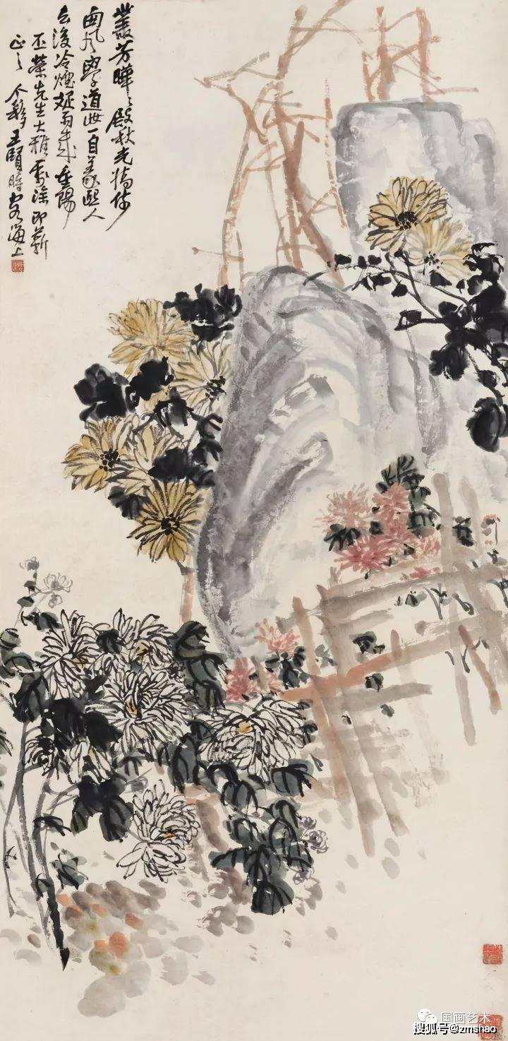 现当代名家王个簃国画作品欣赏