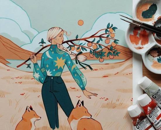 梦幻唯美的插画sibylline meynet来自法国的自由插画师,她向来喜欢60