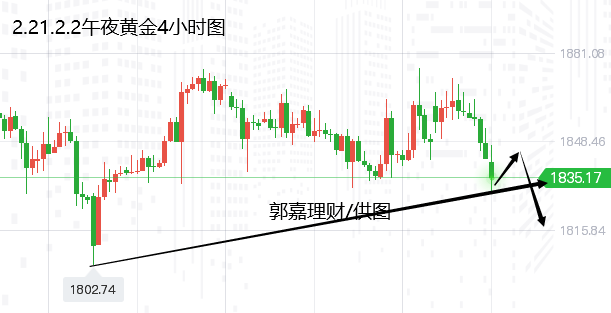郭嘉理财:2.2黄金跌破1830关键支撑,午夜黄金操作建议与分析