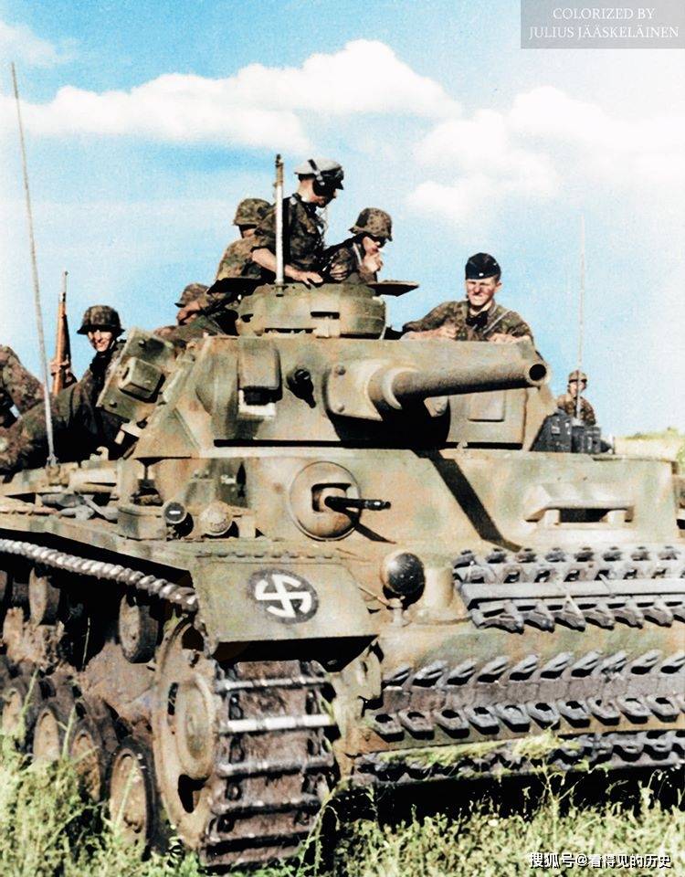 彩色老照片二战时期的德国坦克兵闪电战的忠实执行者
