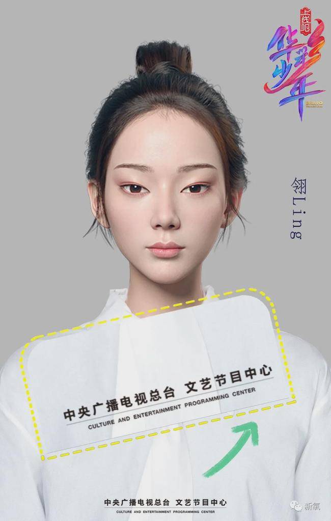 先看刚刚喊话杨幂的ai ——华彩少年翎.