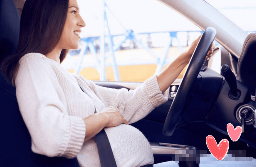 原创准妈妈怀孕后开车要不要系安全带怎么系能开车到孕几个月