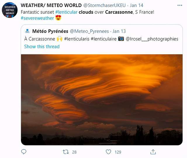 云层|“棉花糖”“UFO”……近期微博、twitter高转发云图盘点