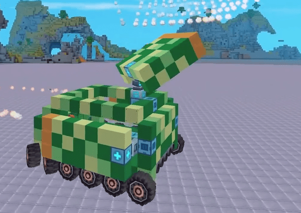 迷你世界迷你导弹车不仅火力强大还能全方位攻击