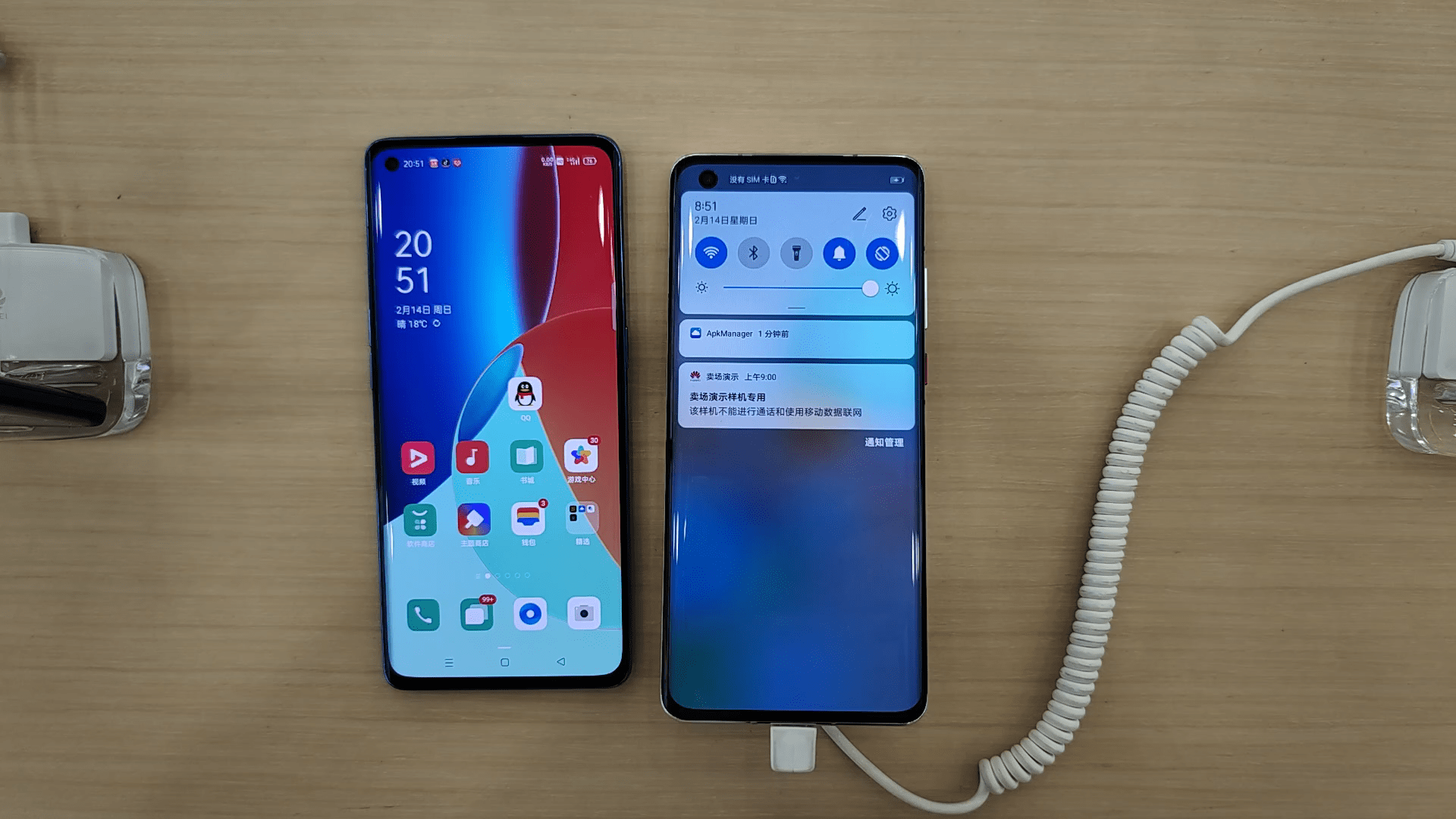 相差两千屏幕谁更好华为mate40对比opporeno5