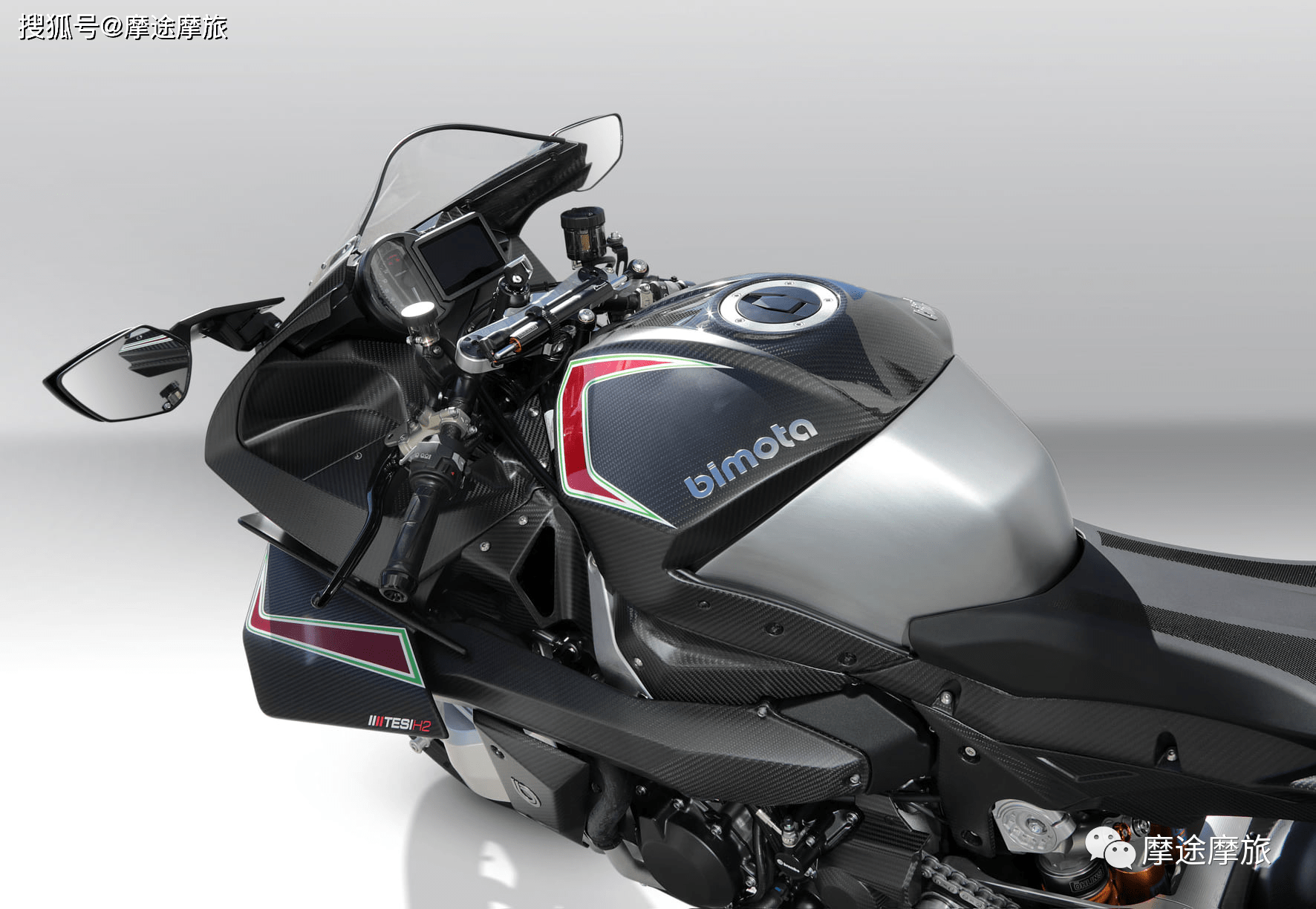 在开始赞叹比莫塔bimota tesi h2 carbon edition的帅气之前,必须先和