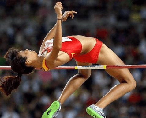 女子跳高运动员金玲图片