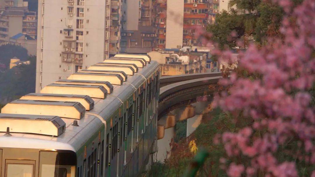 重慶網紅穿樓輕軌列車與無人機相撞被逼停玩拍攝也要注意安全