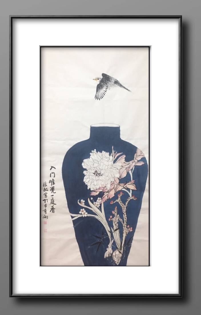 山东省著名画家张敏国画作品欣赏_牡丹区