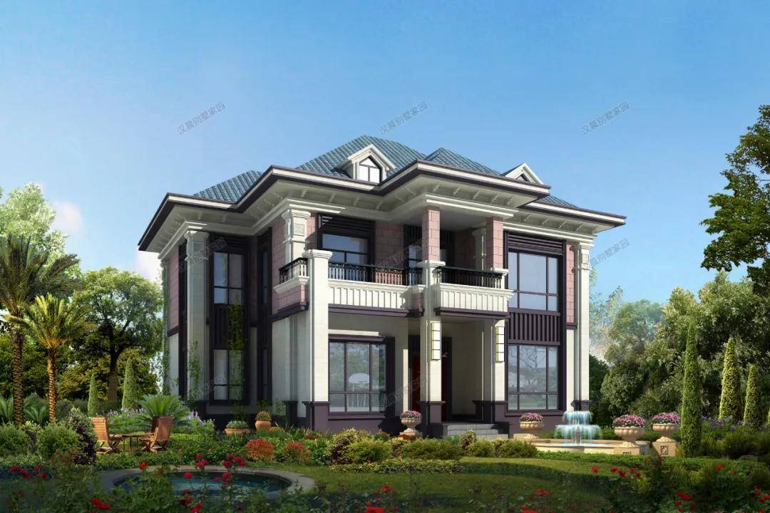 6款中式宅院别墅新中式二层自建房设计图元宵过后把房建