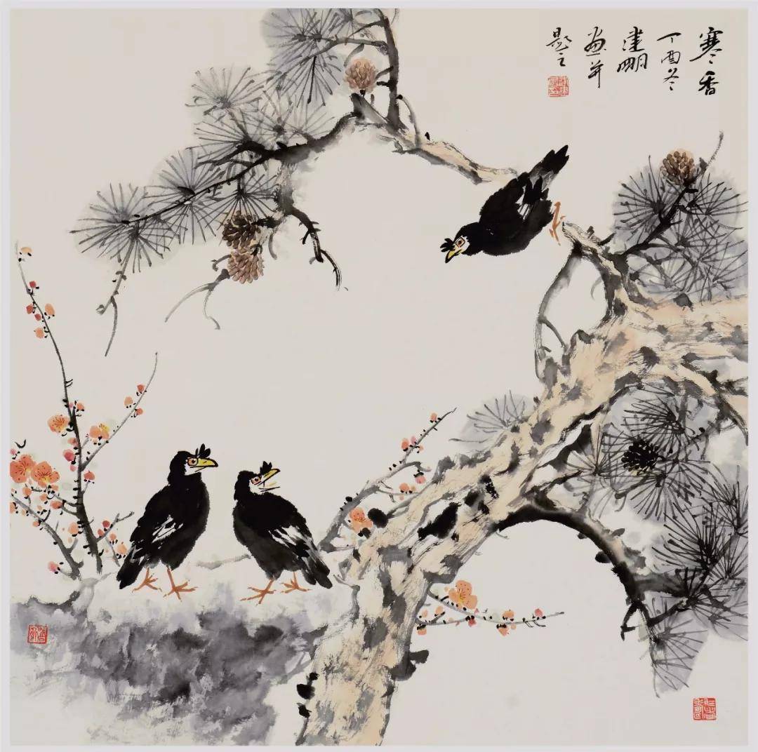 名家风采 画家逄建明花鸟画欣赏