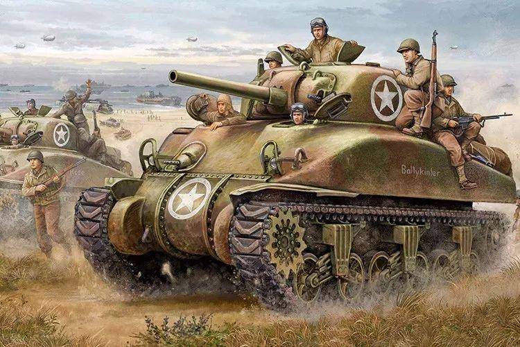 二战装甲战中的经典较量，弗雷讷村坦克遭遇战——谢尔曼VS黑豹！_战斗