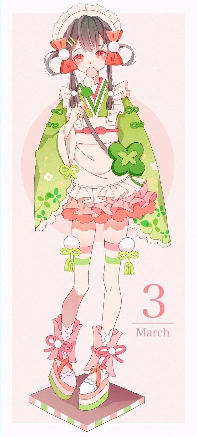 月擬人化十二個月成了花季的少女各有季節的顏色 嘀咕人講動漫