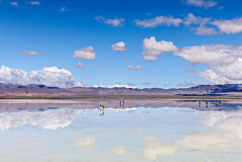 景致记录：国内这座盐湖，除了拍照打卡，幸运的人可见到海市蜃楼