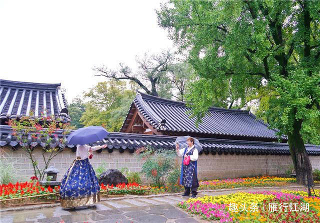 环境清幽的韩屋村，独具特色的火炕房，感受地道的韩国传统生活