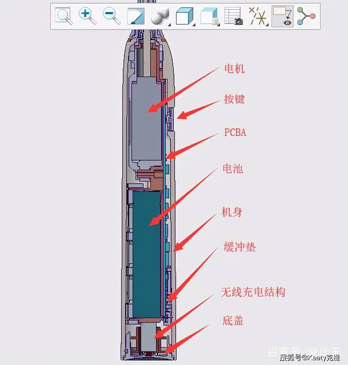 电动牙刷原理图片