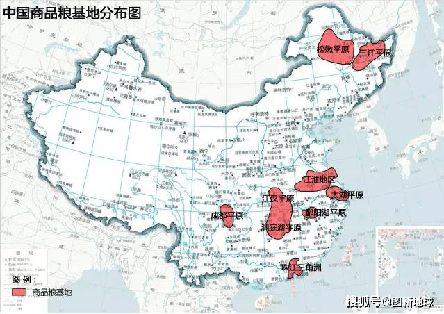 中國的高清衛星地圖地形氣候農業區劃地圖地理老師必備素材