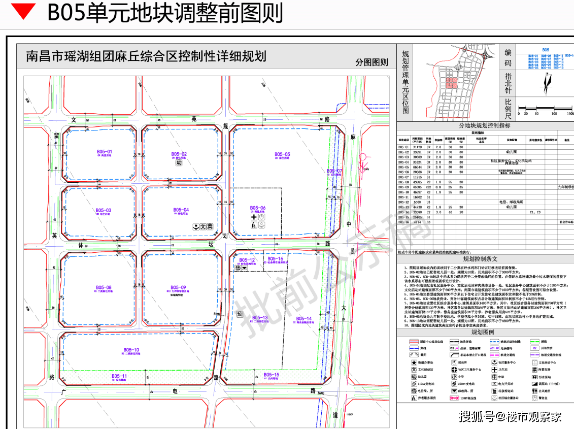 原创南昌瑶湖组团麻丘综合区实施tod开发!规划商业,住宅,中小学等