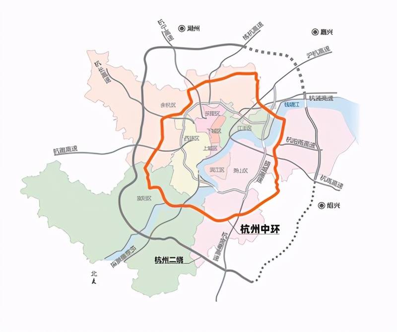 杭州中环地图图片