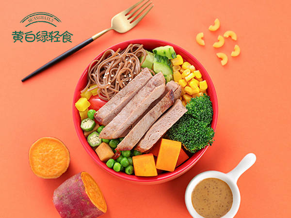 黄白绿轻食产品——特色荞麦面系列