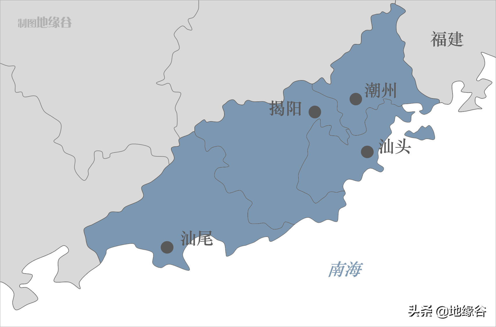 粤东的"排头兵"汕头更是首五个经济特区之一,被人称为"岭东门户,华南