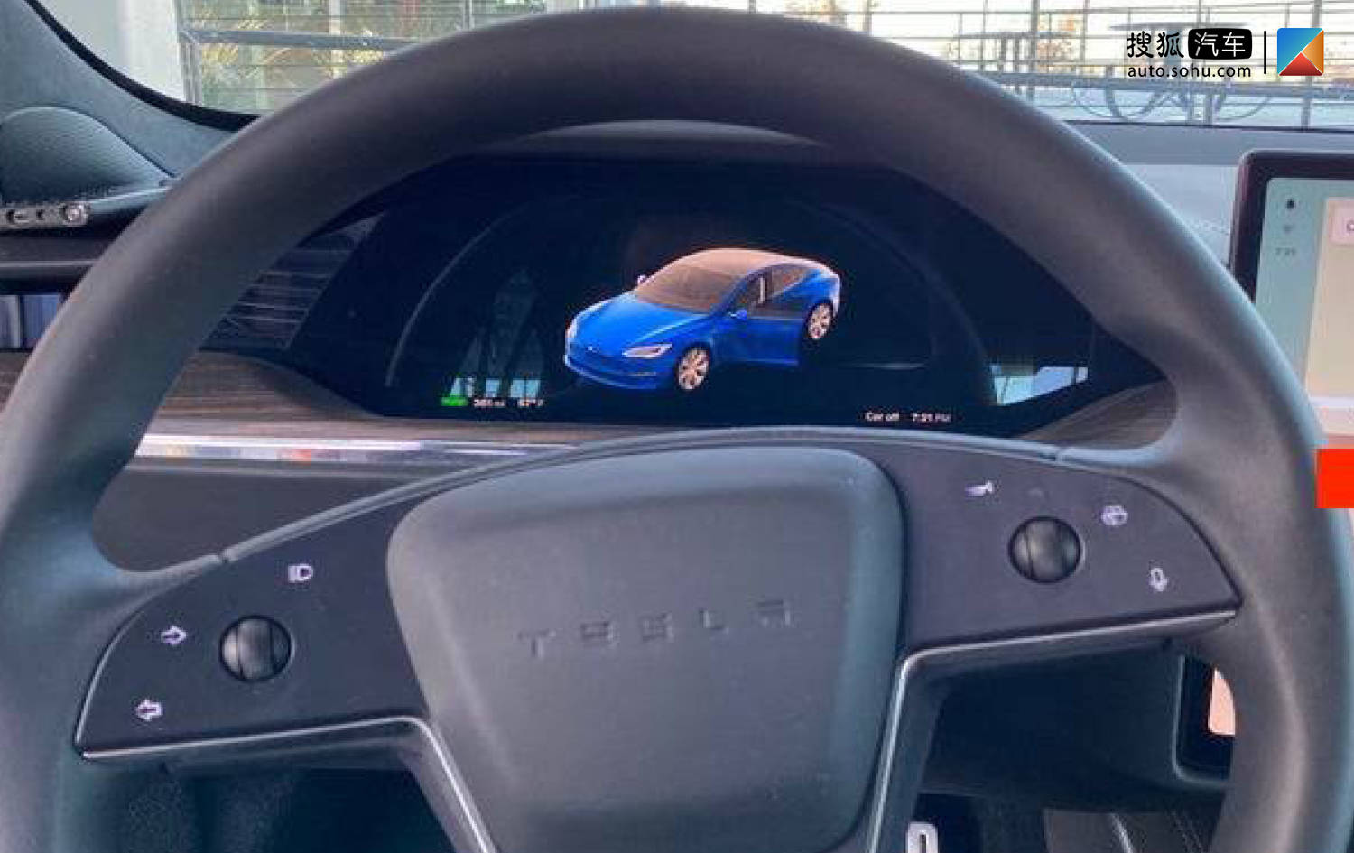 新款特斯拉Model S V11版本UI曝光_搜狐汽车_搜狐网