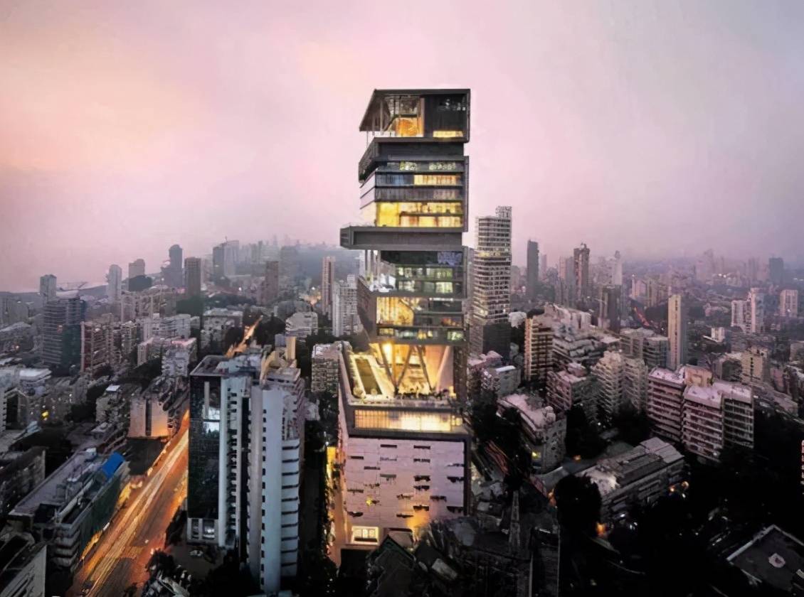 印度首富27层豪宅图片
