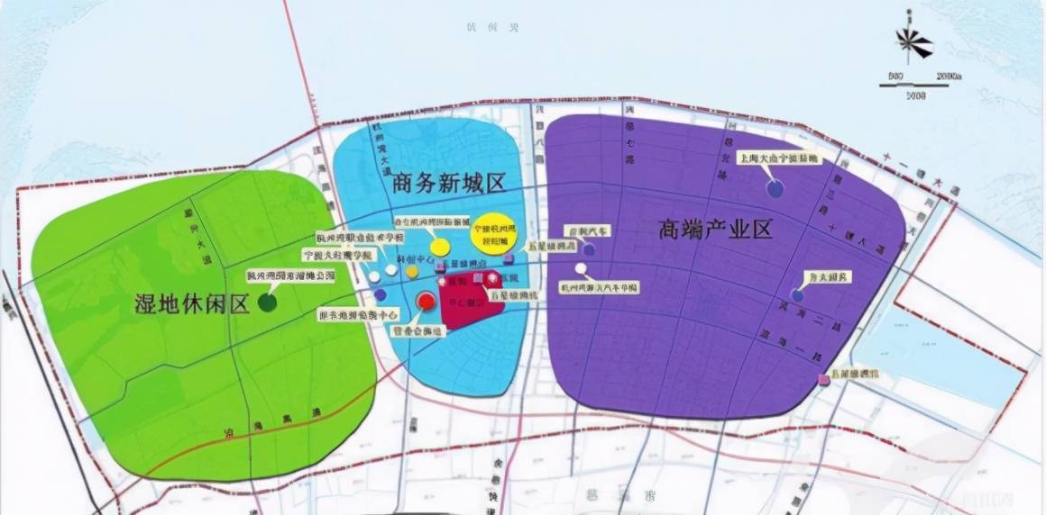 杭州湾新区区域图图片