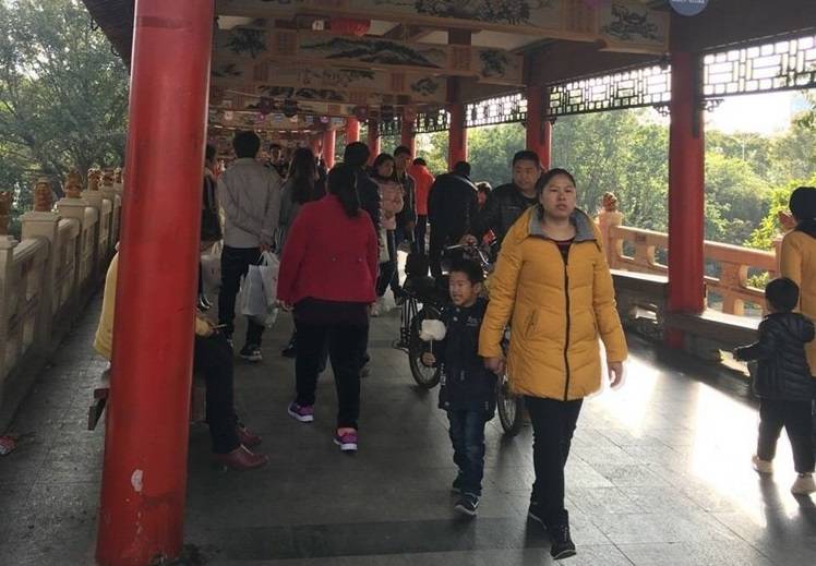 打卡深圳龙岗龙园，天气虽然不晴朗，依旧没挡住游客的热情