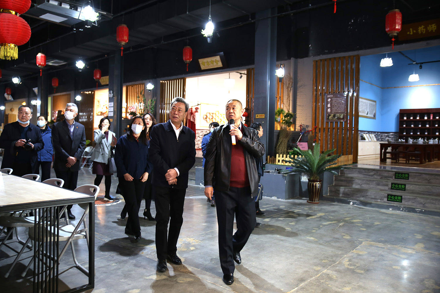 河北省政协港澳台侨和外事委主任安国富一行莅临冀台联文化产业园考察