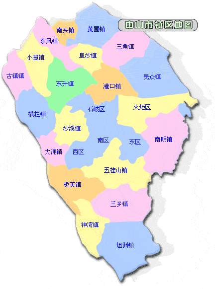 中山镇区人口_中山地图镇区划分(2)