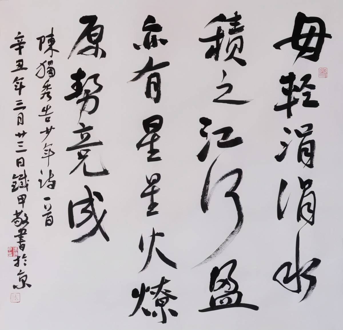 铭记党史,书写百年风华——著名书法家张铁甲作品欣赏之一