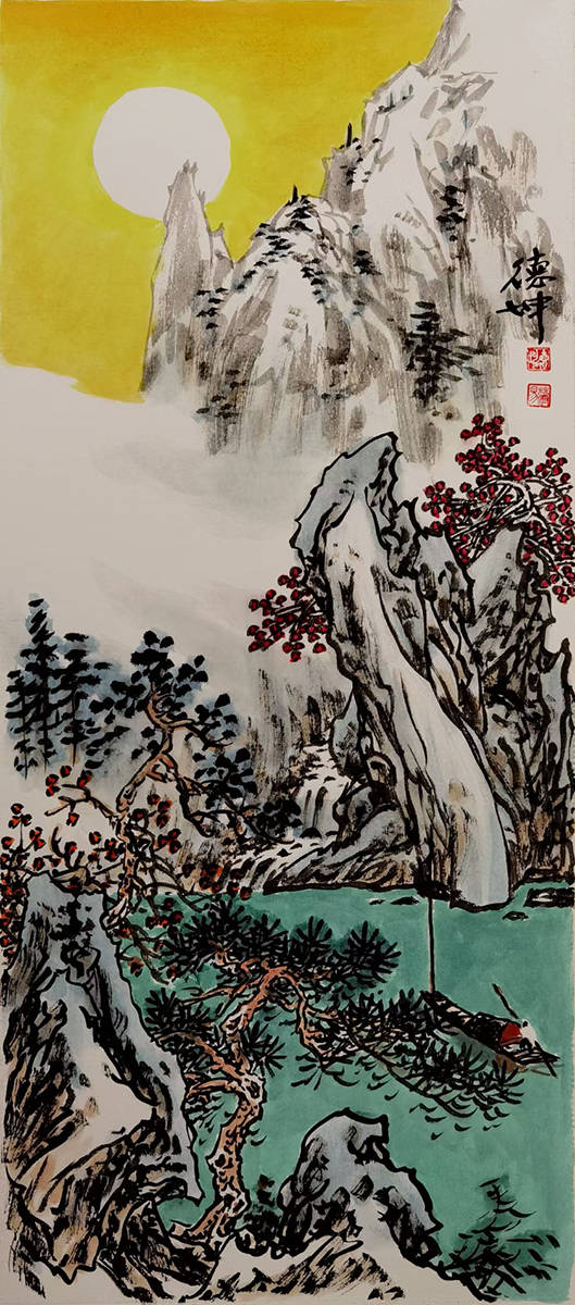 国画山水,画家是在描绘风景吗?