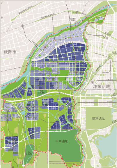 西安沣东新城地图图片