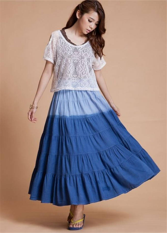 夏天来了不要只穿阔腿裤今年流行半身裙显嫩又迷人