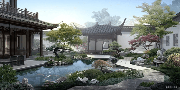 它的出场, 还要给临平新城的成熟区, 带来中式合院的新体验.