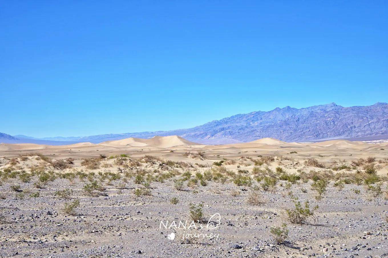 死亡谷里的这片区域，与众不同的沙漠地质，很适合拍照