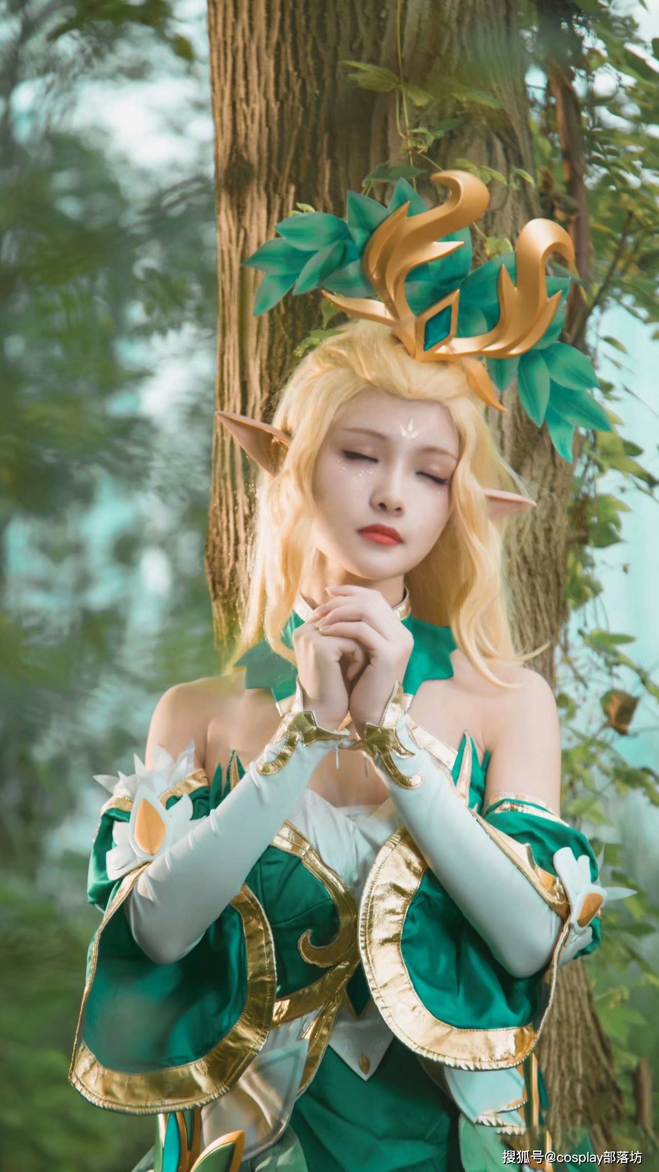 cos:王者荣耀王昭君-精灵公主cos正片@大白鸽奶糖