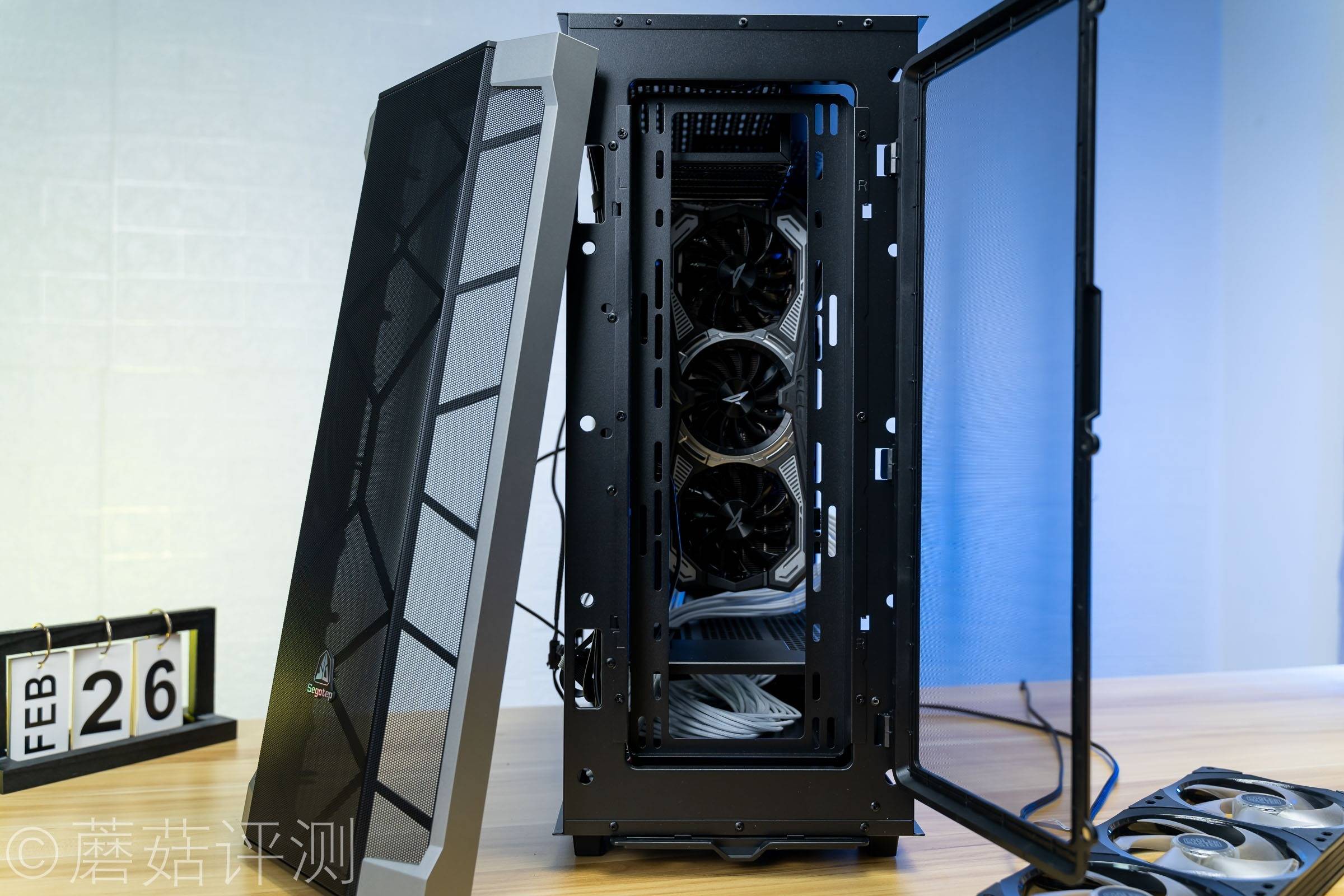 原创外观漂亮设计合理散热优秀鑫谷segotep开元t1黑色全塔大机箱评测