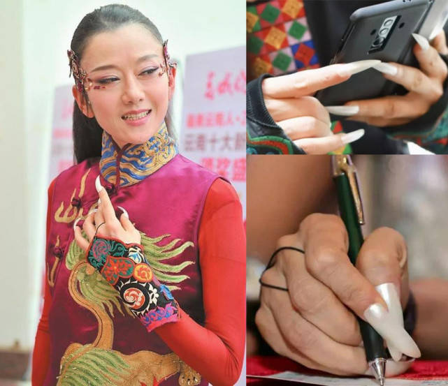 杨丽萍的指甲照片图片