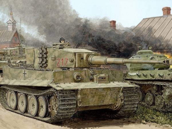 二战德军“陆战之王”列阵，虎式坦克配上“黑豹”，令敌人颤抖_队形