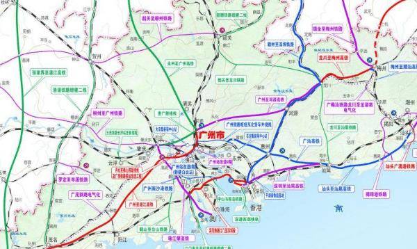 廣東規劃建設3條鐵路線未來粵港澳大灣區鐵路網將更加密集