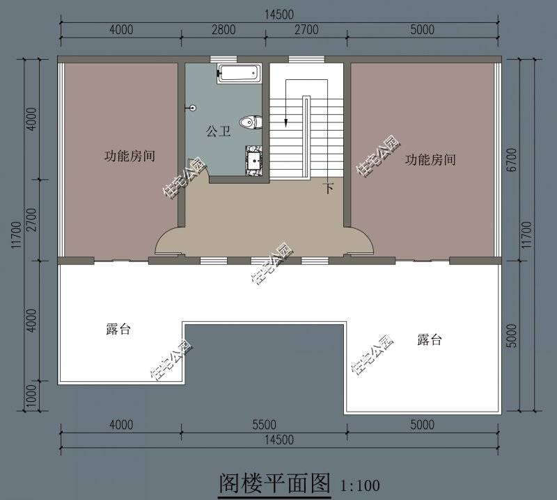 原创农村宅基地14米宽17米长怎么设计比较好
