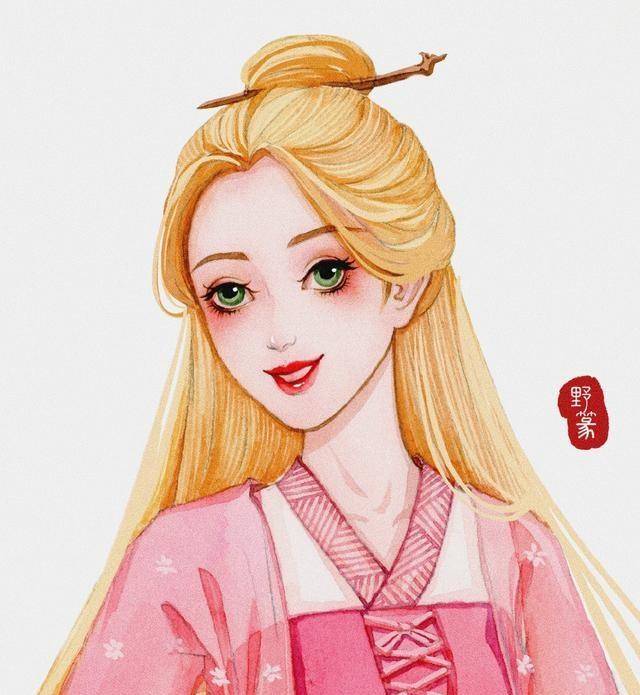 图片[4]-迪士尼公主们不仅换了发型，还穿上了汉服，这份中国风太美了！-魔性次元