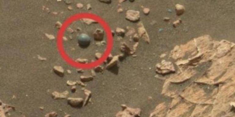 火星|好奇号发现一颗“钢珠”，照片非常清晰，火星文明真的存在过？