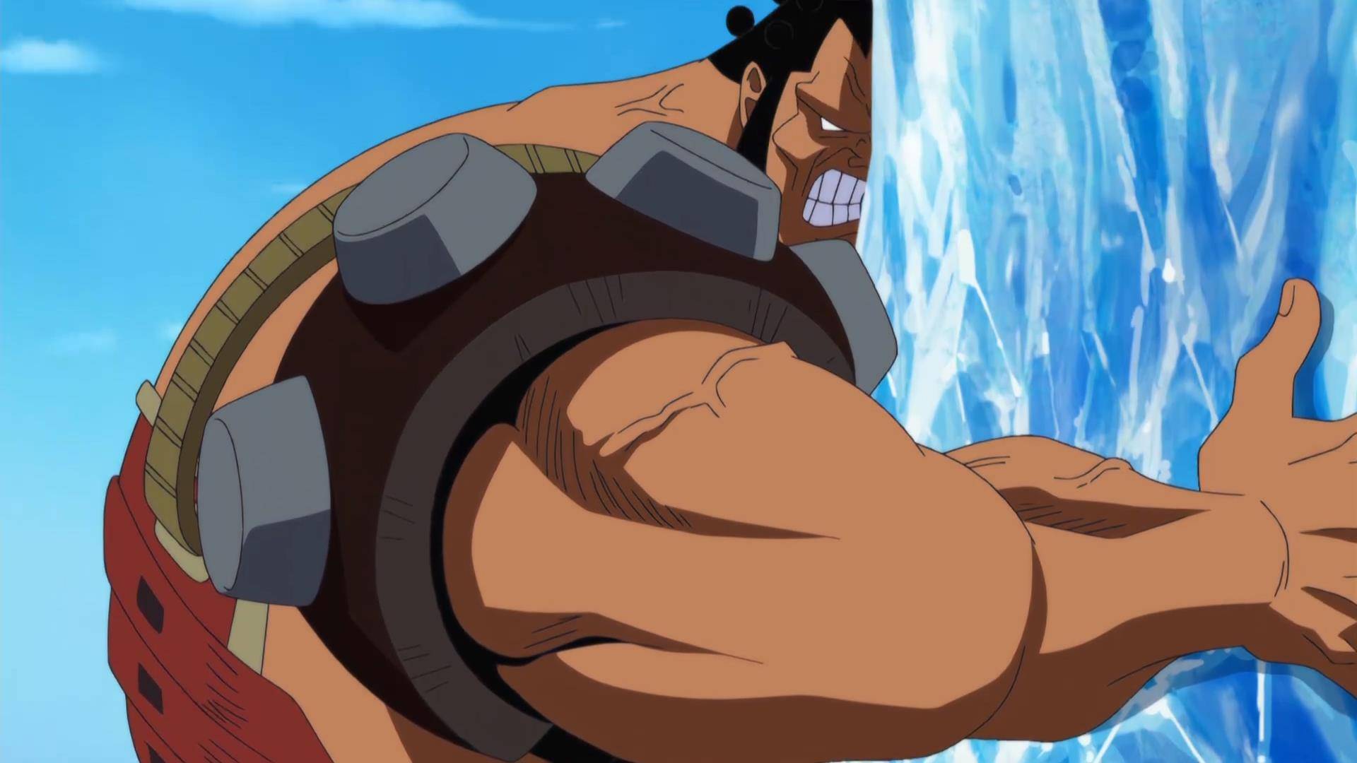 乔兹也不负众望在之前的顶上战争,就演一出"徒手掀起巨大的冰块"的戏