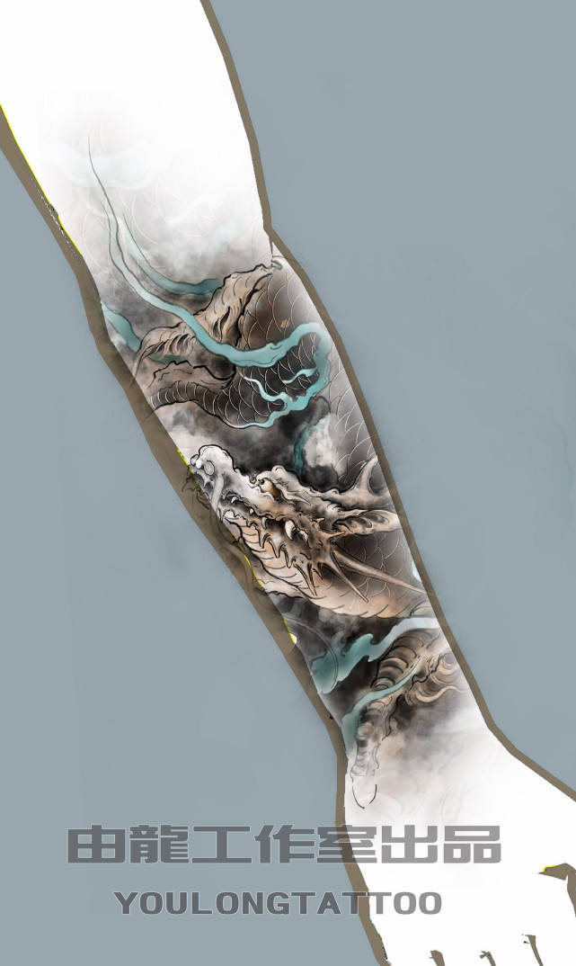 小臂麒麟纹身图案