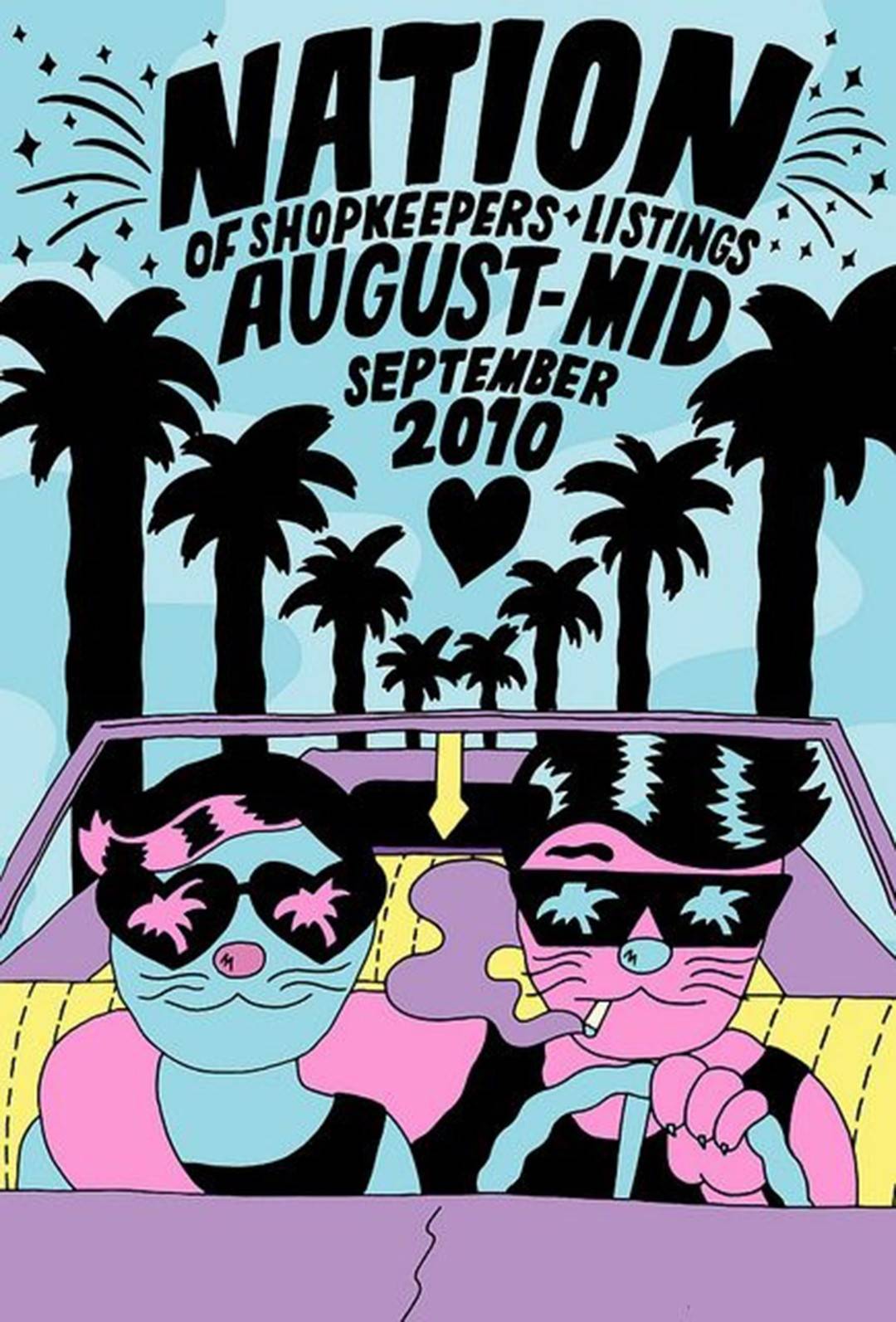 一组很有特点的插画海报作品极富趣味个性