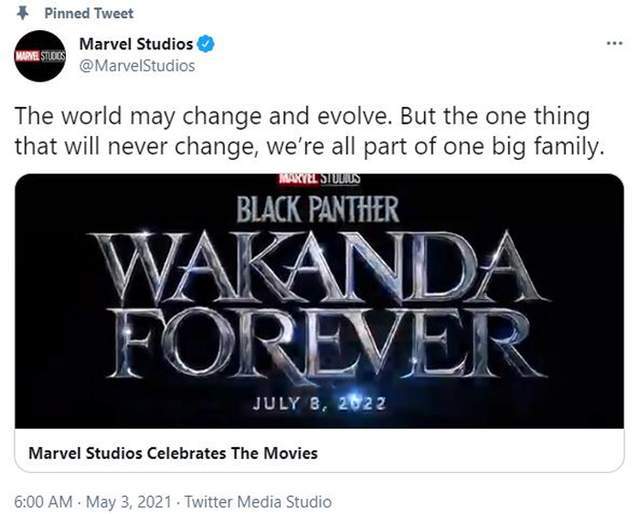 漫威剧透 黑豹2 定于22年7月8日发行 Wakanda 漫威剧透 黑豹2 定于22年7月8日发行 Wakanda